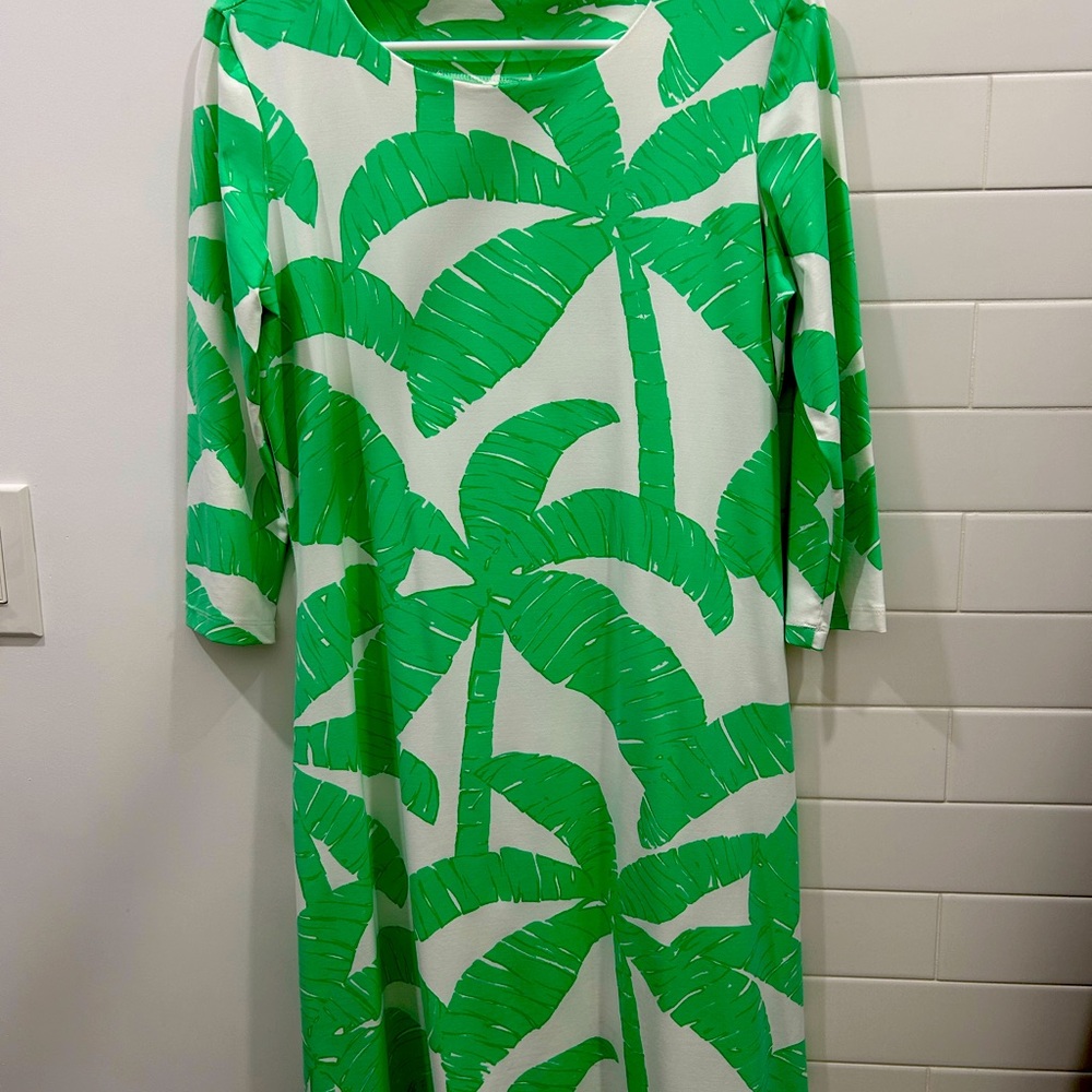 MAHI GOLD Tropical Green Dress